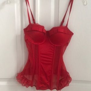 Victoria's Secret Red Corset. Size 34B
